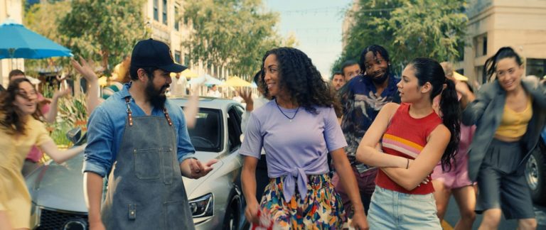 Vroom Tremendous Bowl advert options Broadway dancing by Mandy Moore