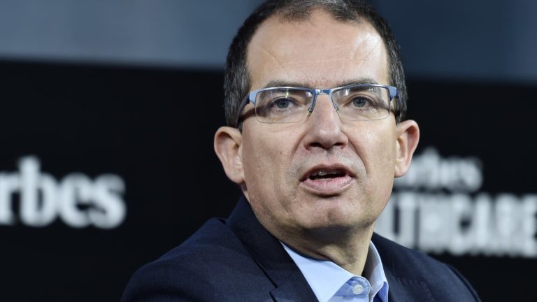 Moderna CEO Stephane Bancel on second Covid vaccine booster pictures