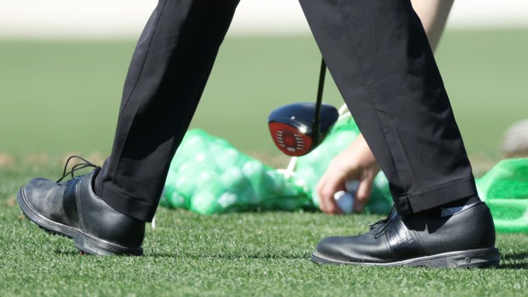 Tiger Woods turns up at Augusta Nationwide in FootJoy golf sneakers, not Nike