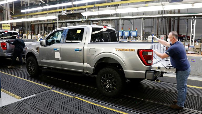 Ford’s first quarter gross sales fall 17% as automaker battles chip scarcity