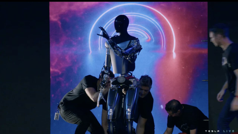 Elon Musk exhibits off humanoid robotic prototype at Tesla AI Day